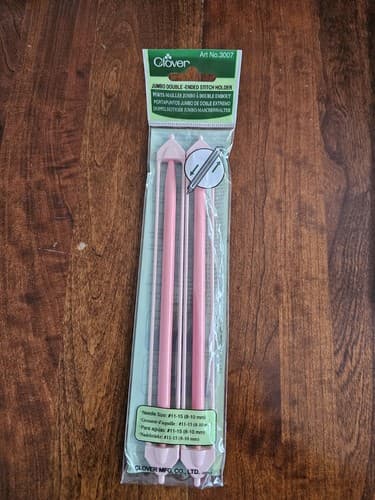 Clover Jumbo Double Ended Stitch Holder Needle size #11-15 No. 3007