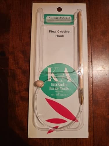 KA Flex Crochet Hook High Quality Bamboo Needles 50cm 5.50mm