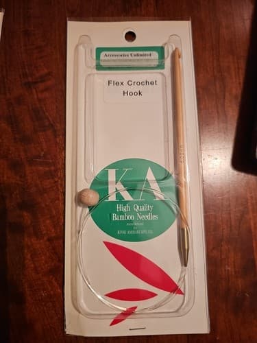 KA Flex Crochet Hook High Quality Bamboo Needles 50cm 5.00mm