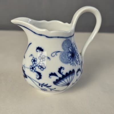 Winterling Bavaria Blue Onion Mini Creamer 3.25"h Vintage Germany u-11B