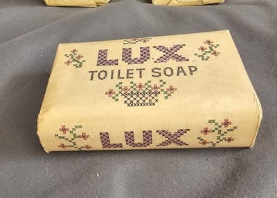 Vintage Soap Bar Wrapped Original Lux Lever Bros. Toilet Bathroom Bath 1940's