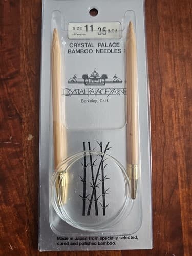 Crystal Palace Circular Bamboo Needles Size 11 8mm 35"