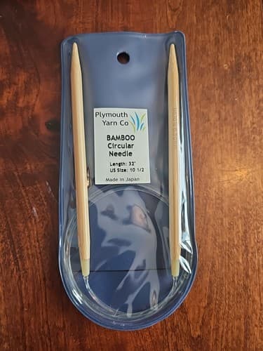 Plymouth Bamboo Circular Knitting Needles Size US. 10.5" Length 32”