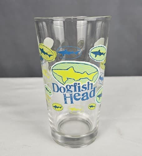 Dogfish Head 16oz Pint Glass 5.75" Tall Barware Beer Ale Multiple Available