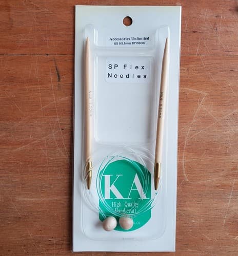 KA SP Flex knitting needles set US9 20", 5.5mm 50cm Bamboo