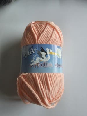 Euro Babe softcotton Peach 04 Worsted Yarn 55% Acrylic 45% Cotton Orange