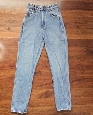 Rolla's Elle Jeans Size 25 Super High Rise Relaxed Womens Medium Wash