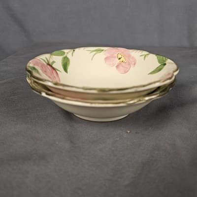 Franciscan Desert Rose Fruit Salad Desert Bowl 6" Set of 2