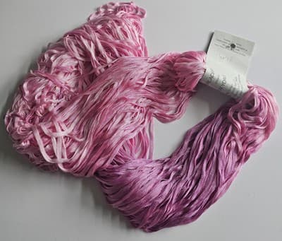 Interlacements New York 200 Pink Yarn Hand Dyed 2 color Pink Alp Dazzle 200yd