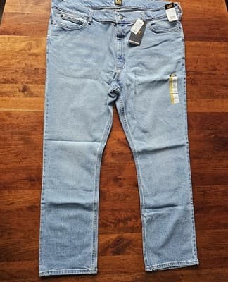 Lee Men's Regular Fit Bootcut Jeans - NEW 42 x 32 Zip/Button Closure 5-Pocket