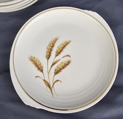 Edwin M Knowles China Salad Plate 6.50" Vintage Golden Wheat