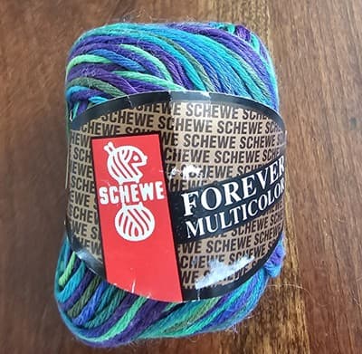 Yarn Forever Multi Color Schewe 100% Cotton 50gr, 105m