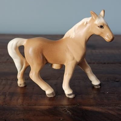 Victoria Ceramics Palomino HORSE FIGURINE Vintage Early 1960s Salt Shaker JAPAN