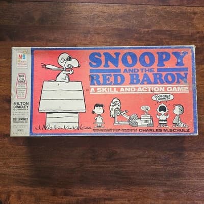 1970 Milton Bradley Snoopy and the Red Baron Skill and Action Game