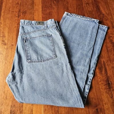 Levis Silvertab W40 L34 Med Wash Blue Jeans Loose Fit Baggy Skater