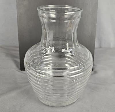 Vtg MCM Anchor Hocking 64 oz Beehive Juice Water Tea Carafe Glass Jug