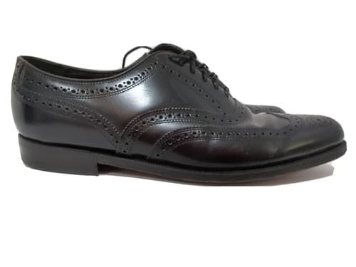 Men's Florsheim Black Dress Shoes Wingtip Size 10 D