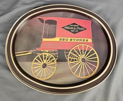 Vintage A & P Grocery Store Metal Sign The Great Atlantic & Pacific Tea Co.