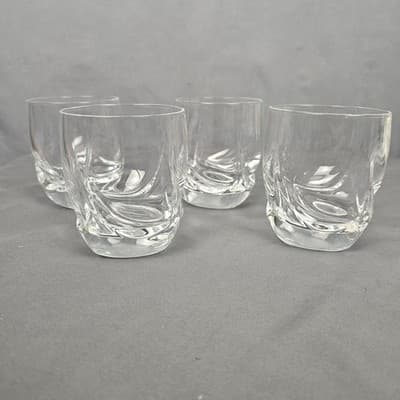 Ravel by Luigi Bormioli Set Of 4 Double Old Fashioned Clear Glasses On The Rocks