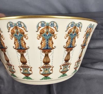 VTG LENOX China LIDO Large Bowl | 24K Gold Trim | Made In USA | Decorative 1970s