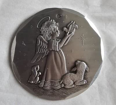 Wendell August Forge Ornament 1996 Christmas Little Angel