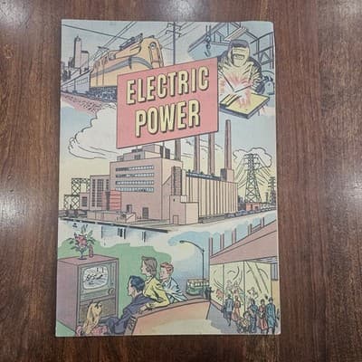 Electric Power 1952 Westinghouse 24p School or Public Educational Comic Book