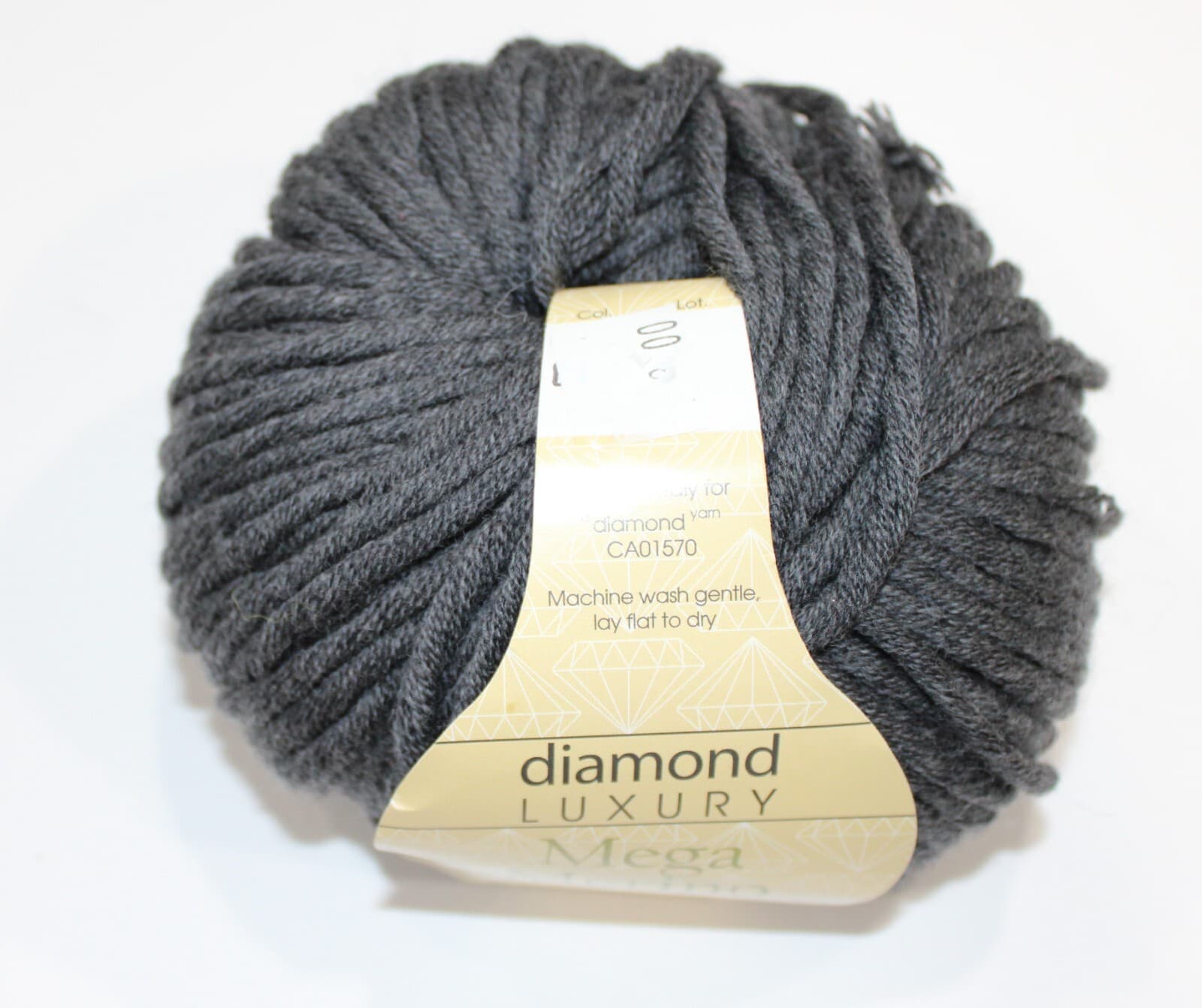 SALE Diamond Luxury Mega Merino Yarn, 100% Merino Wool, Col Gray