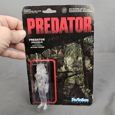 ReAction Predator Masked Invisible Action Figure 3.75” Funko 2013 Package Wear