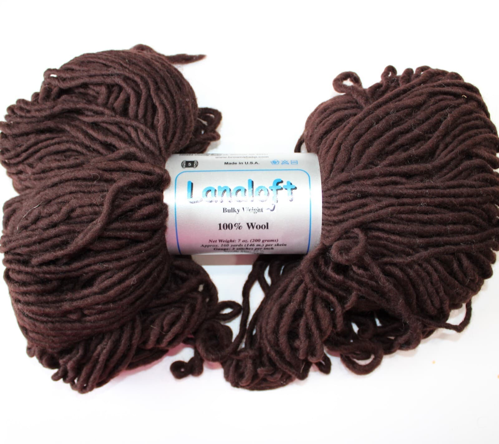 Lamb's Pride LanaLoft Bulky, English Saddle, Brown Sheep Co 100% Wool