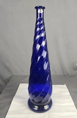 Guildcraft ITALY 🇮🇹 Vase 20" Tall Blue Swirl