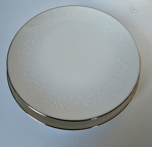 Two Noritake Ivory China Lorelei Floral 6.5" Bread /Dessert Plates
