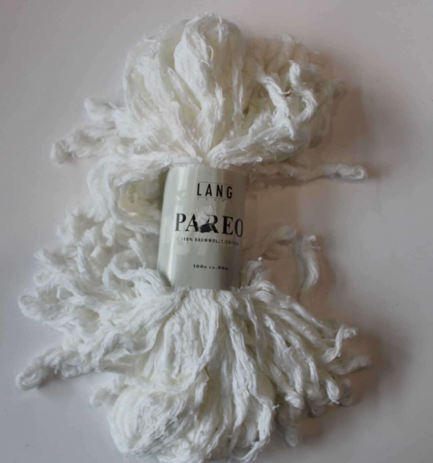 SALE Lang Pareo 100% Cotton 100gr 50m White