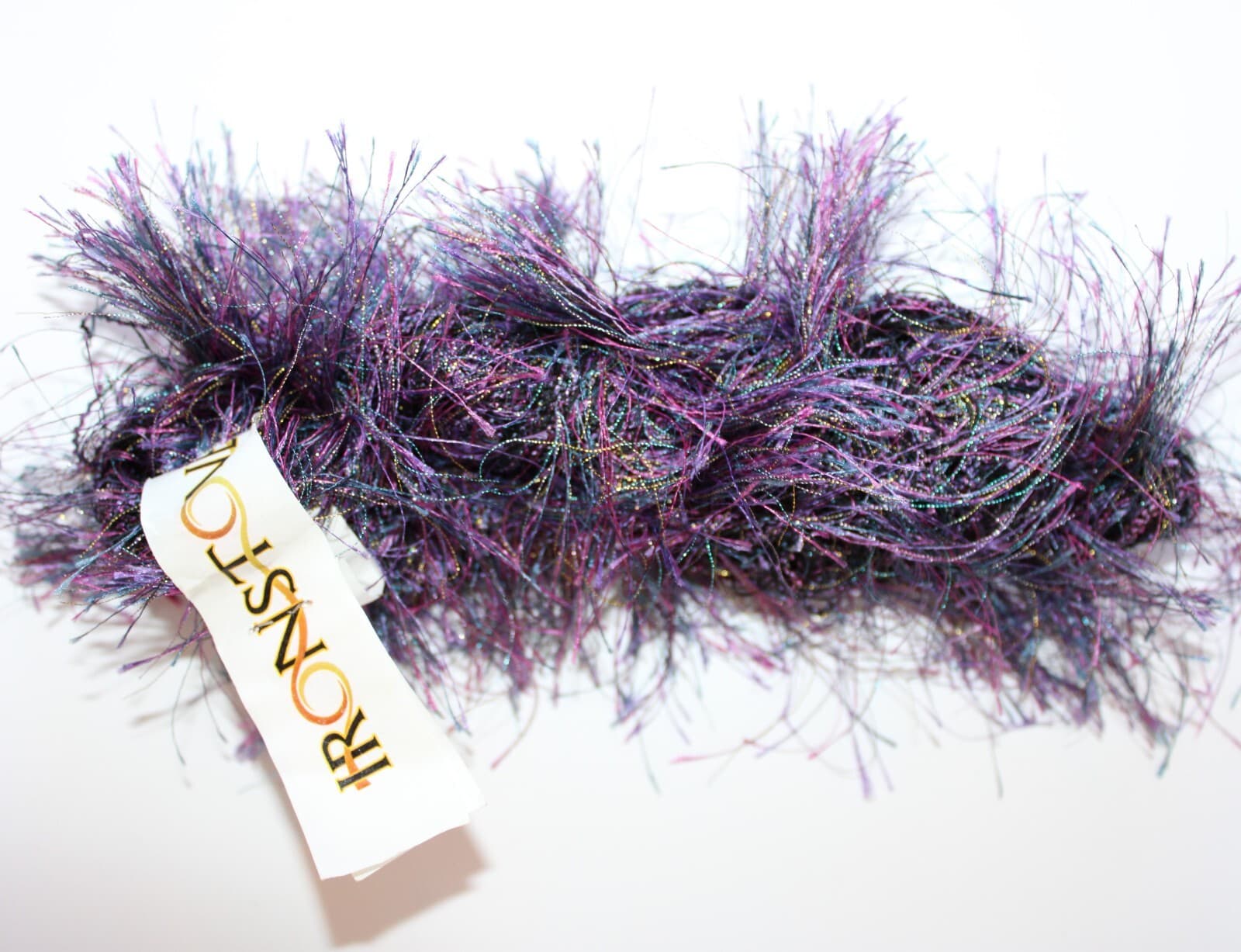 SALE Ironstone Eyelash 100% Polyester Col Purples 50g, 205yd