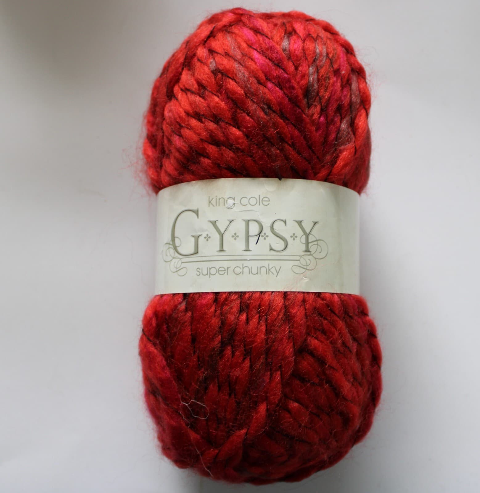 SALE King Cole Gypsy Super Chunky Acrylic Wool Shade 74 Orange Mix 100gr, 102yd