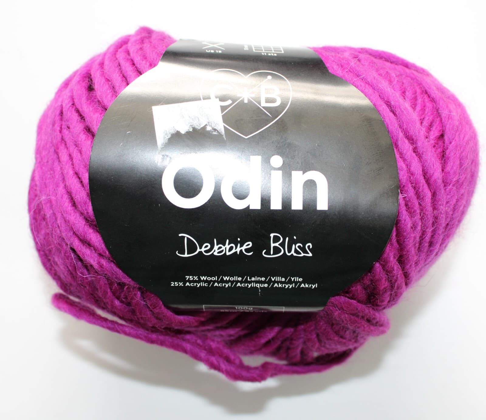 SALE Odin Debbie Bliss 75%Wool 25%Acrylic Col 10 Pinkish Purple 100g 92yd