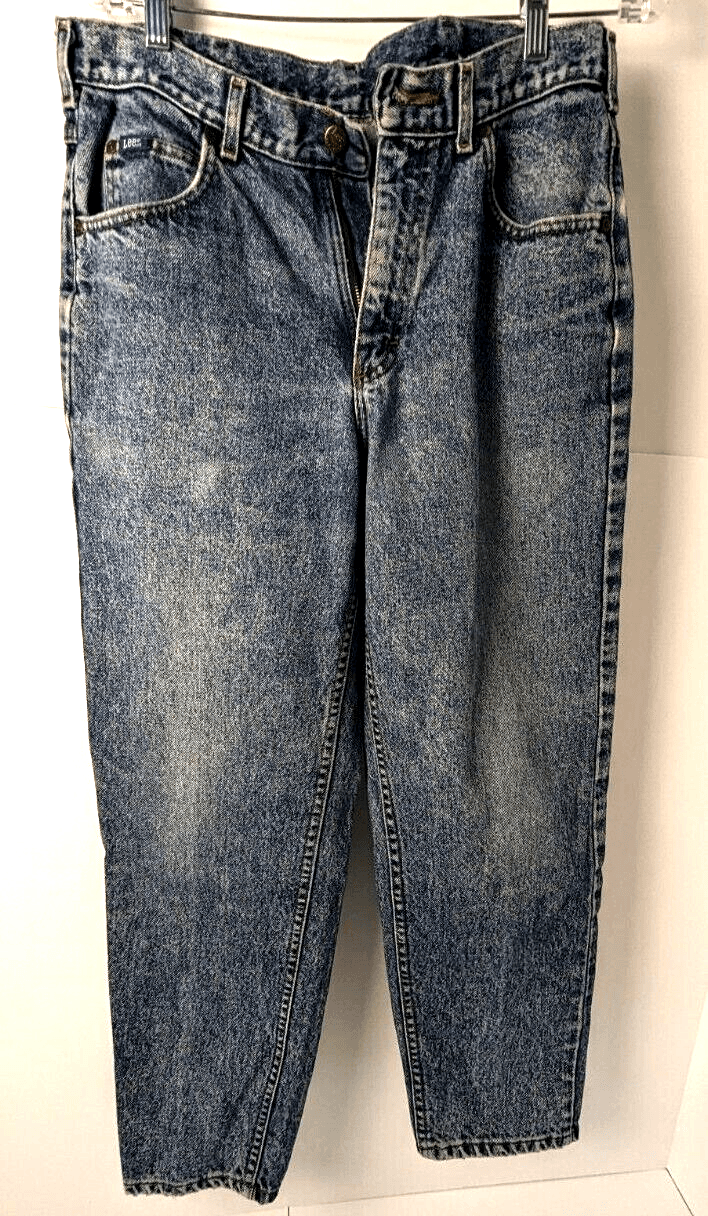 Mens Lee Vintage Blue Jeans Size W32 x L29 Made in USA Baggy