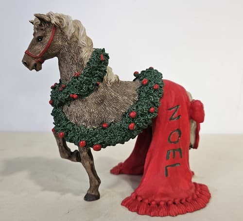Horse Christmas Animals By Tom Rubel, Noel 1989 Nanco