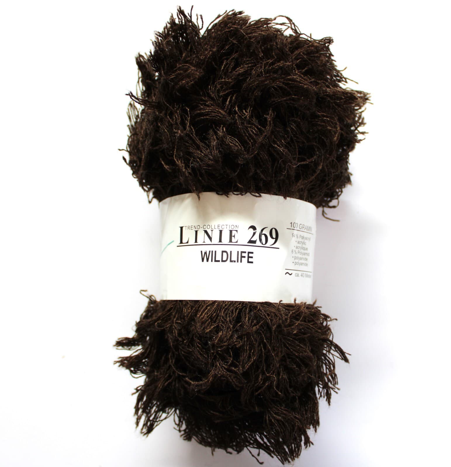 Linie 269 Wildlife Online Yarn Col 003 Brown 94% Acrylic 6% Nylon 100gr 40m
