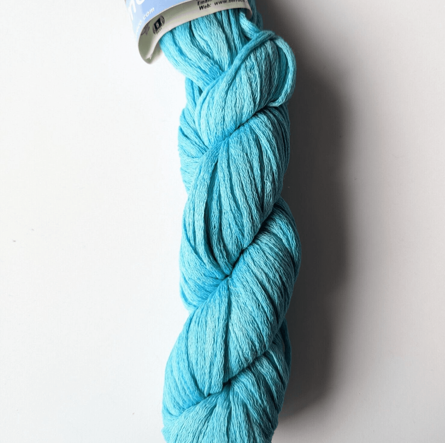 SALE Yarn Berroco Karma 100% Cotton Color3483 Light Blue 1.75oz 66yd Super Bulky