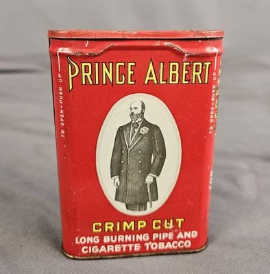 Vintage Prince Albert Tobacco Tin with Lid Process Patented 1907 Empty