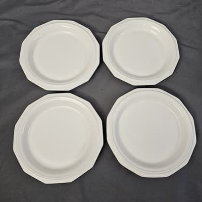 Pfaltzgraff Heritage White Salad Plates set of 4 7"