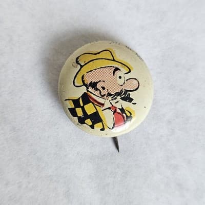 1940s Kellogg's Pinback Button 1946 Uncle Willie Pep Vintage Cartoon PEP