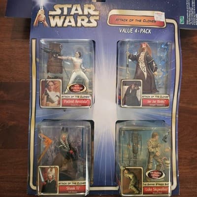 Attack of the Clones Star Wars Value 4-Pack 3.75", #02, #10, #24, #29