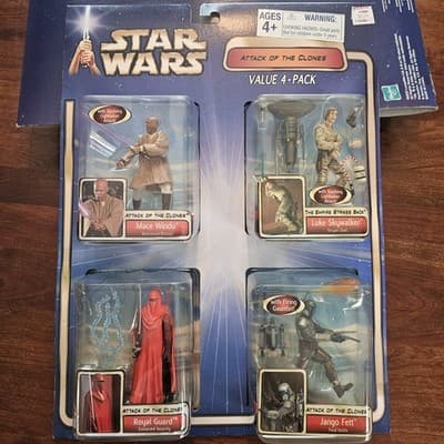 Attack of the Clones Star Wars Value 4-Pack 3.75", #19, #28, #29, #31