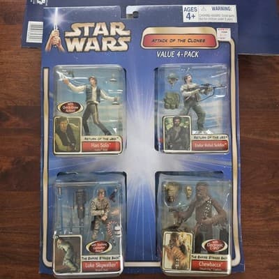 Attack of the Clones Star Wars Value 4-Pack 3.75", #29, #37, #33, #38
