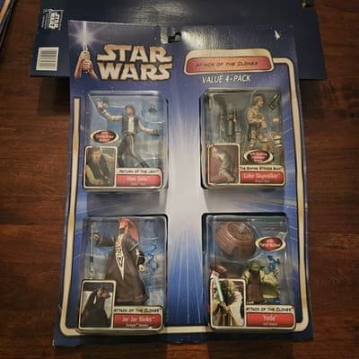 Attack of the Clones Star Wars Value 4-Pack 3.75", #23, #24, #29, #37
