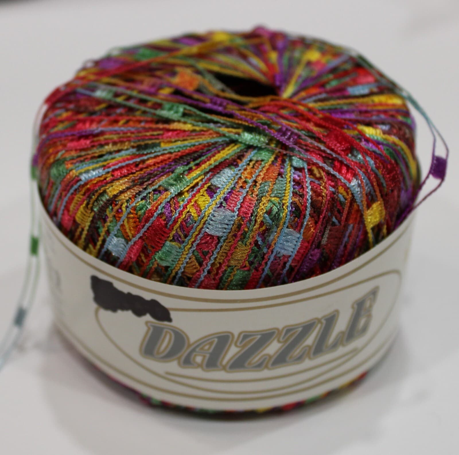 Yarn KFI Dazzle 100% Nylon 25gr, 82yd, Multi Color