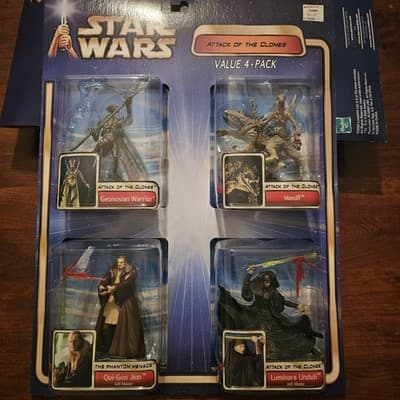 Attack of the Clones Star Wars Value 4-Pack 3.75", #15, #26, #32, #34