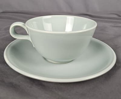Vintage Homer Laughlin Jubilee Celadon Green Teacup And Saucer Set HLC USA