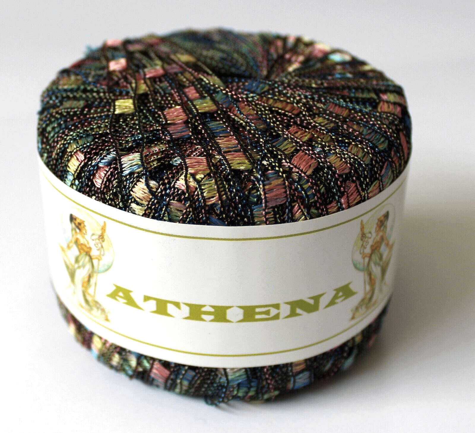 Yarn Athena Euro Yarns, 80% Polyester 20% 25gr. 82yd Color 332 Multi-Color